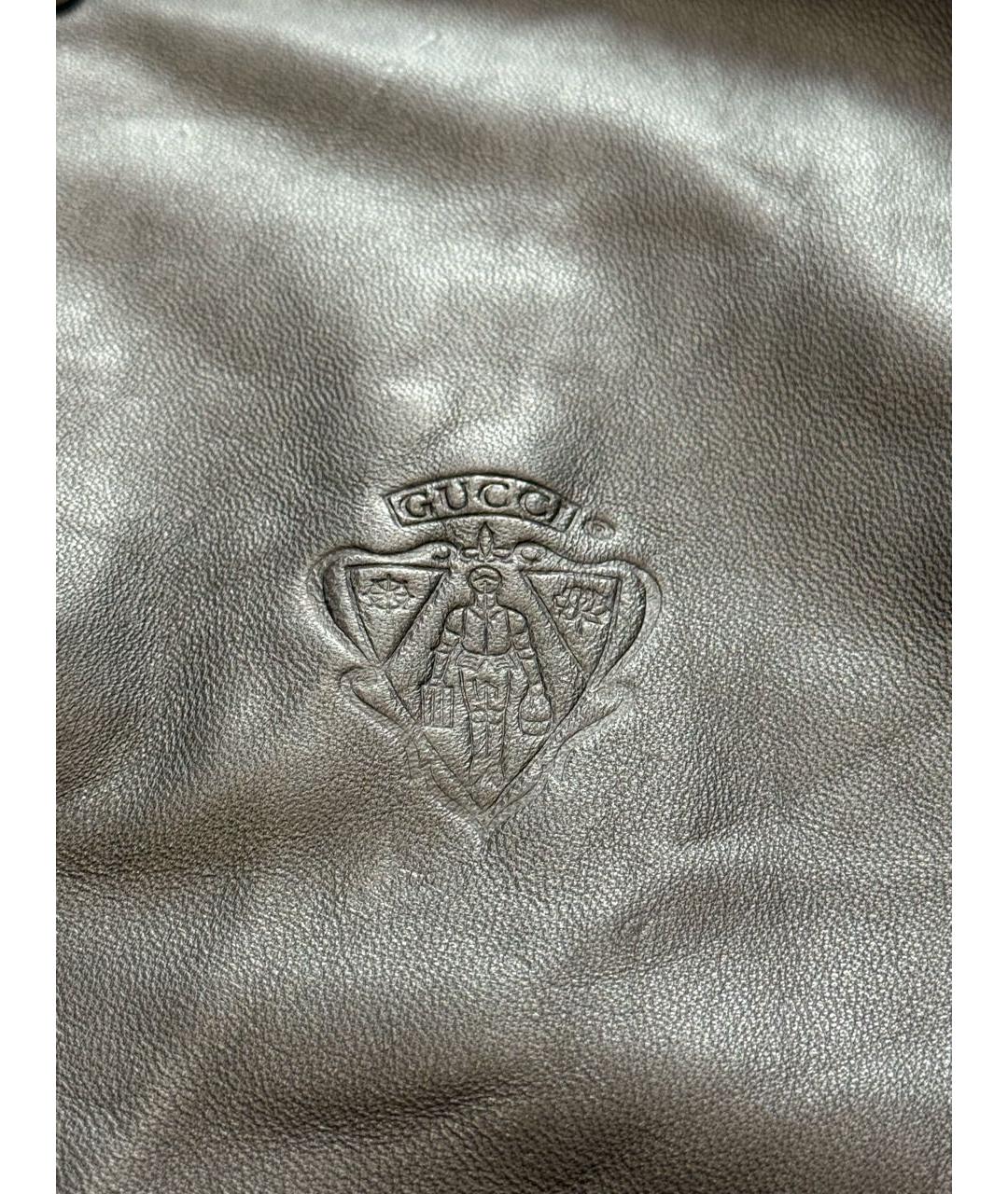 GUCCI Черная кожаная куртка, фото 6