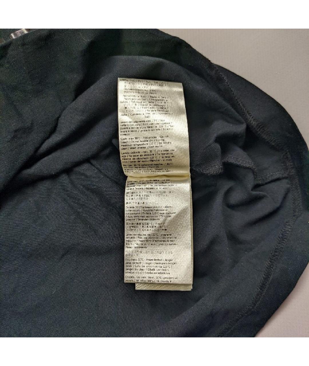 FENDI Черная хлопковая футболка, фото 8