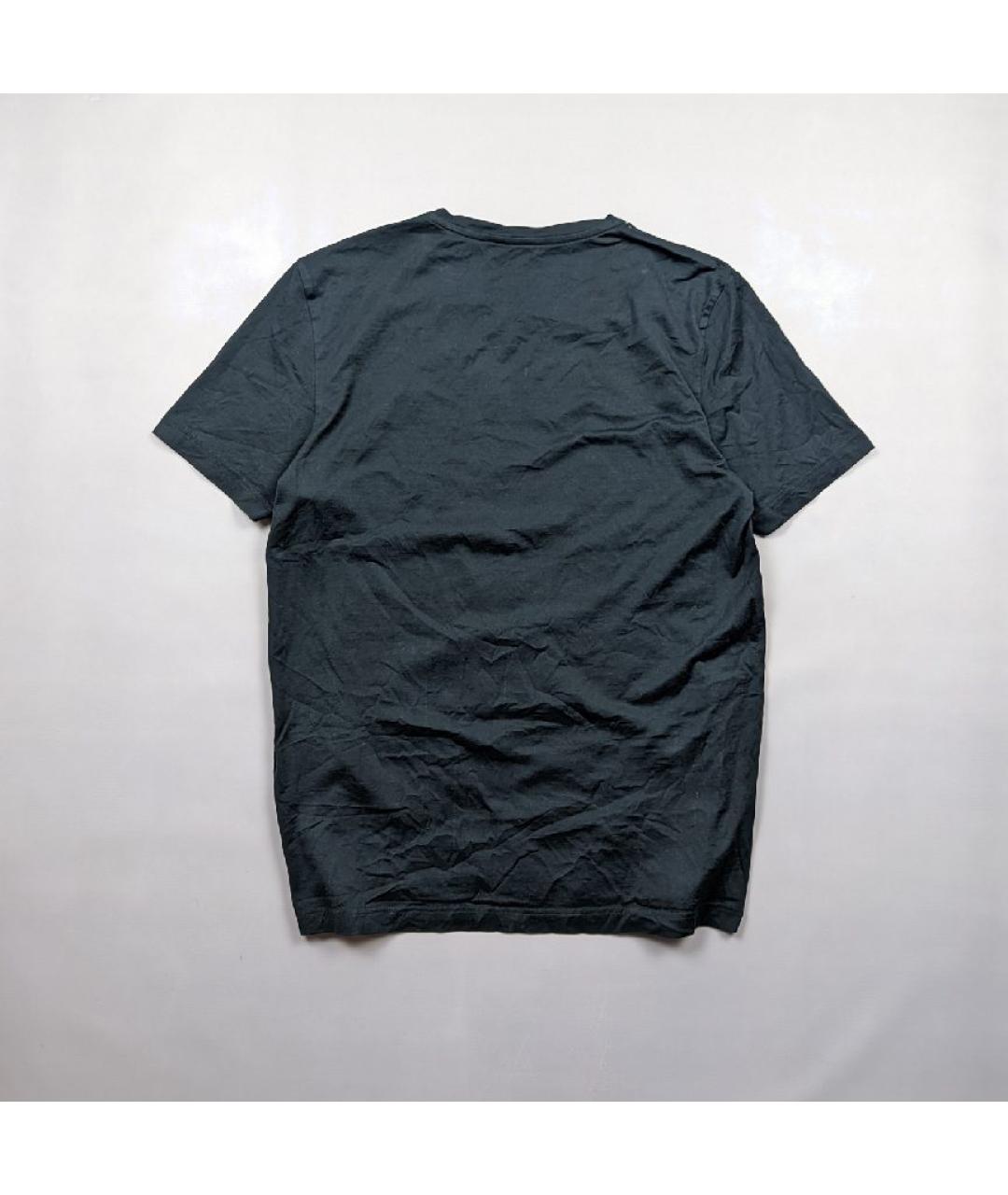 FENDI Черная хлопковая футболка, фото 3