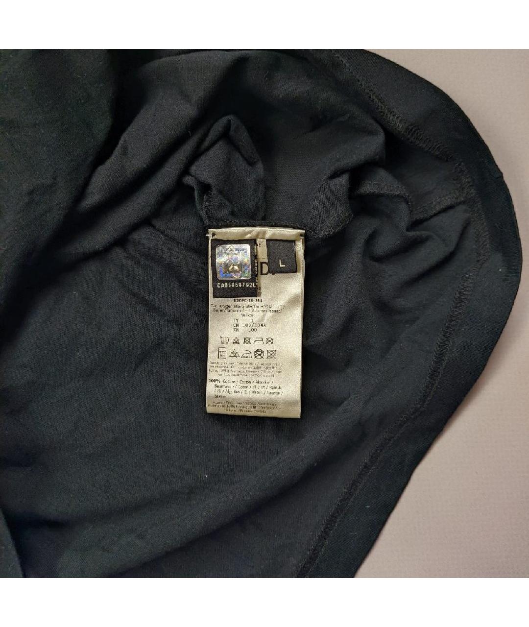 FENDI Черная хлопковая футболка, фото 6