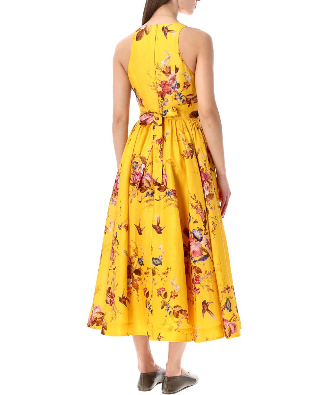 ZIMMERMANN Мульти льняное повседневное платье, фото 2