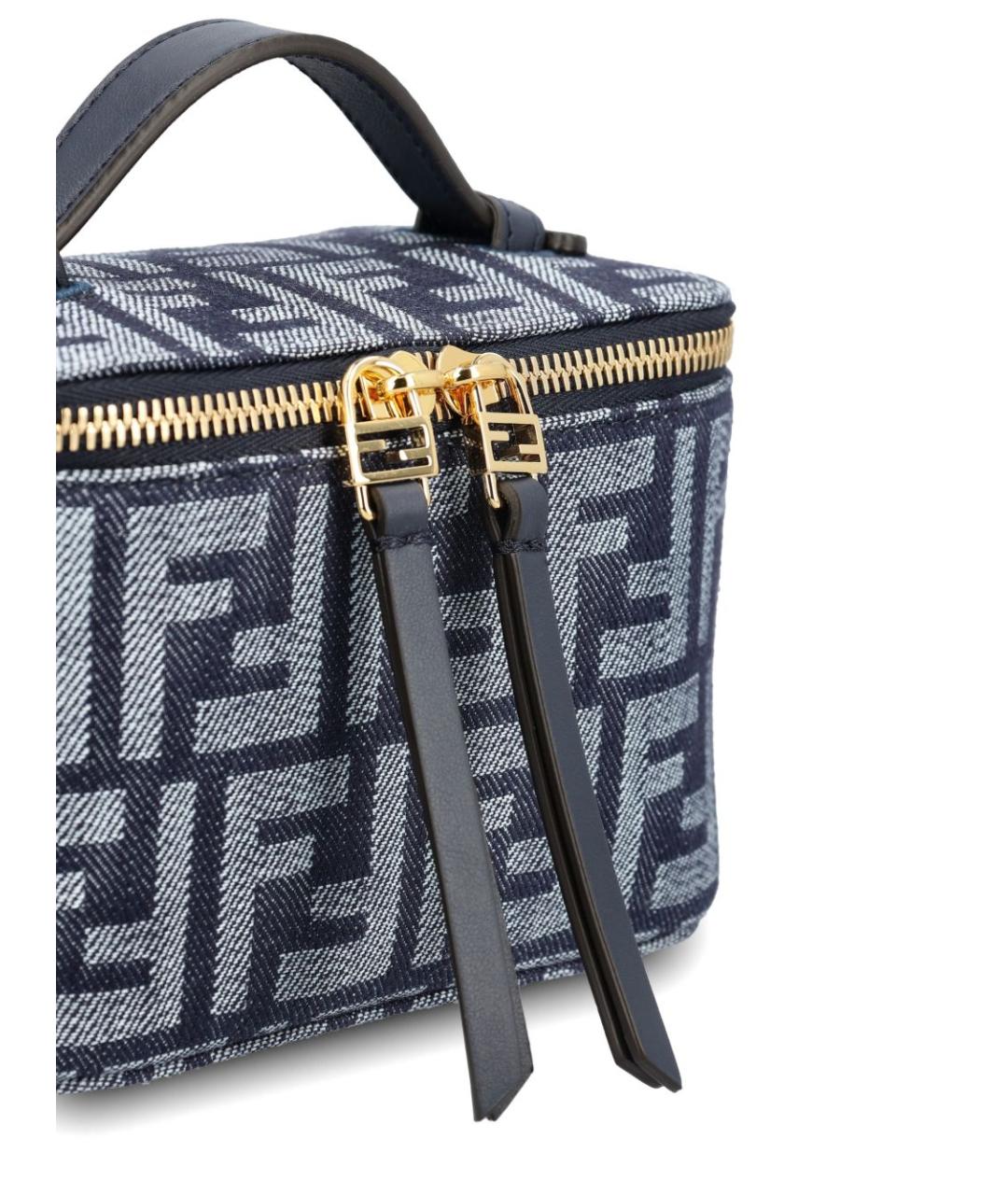 FENDI Синяя сумка тоут, фото 3