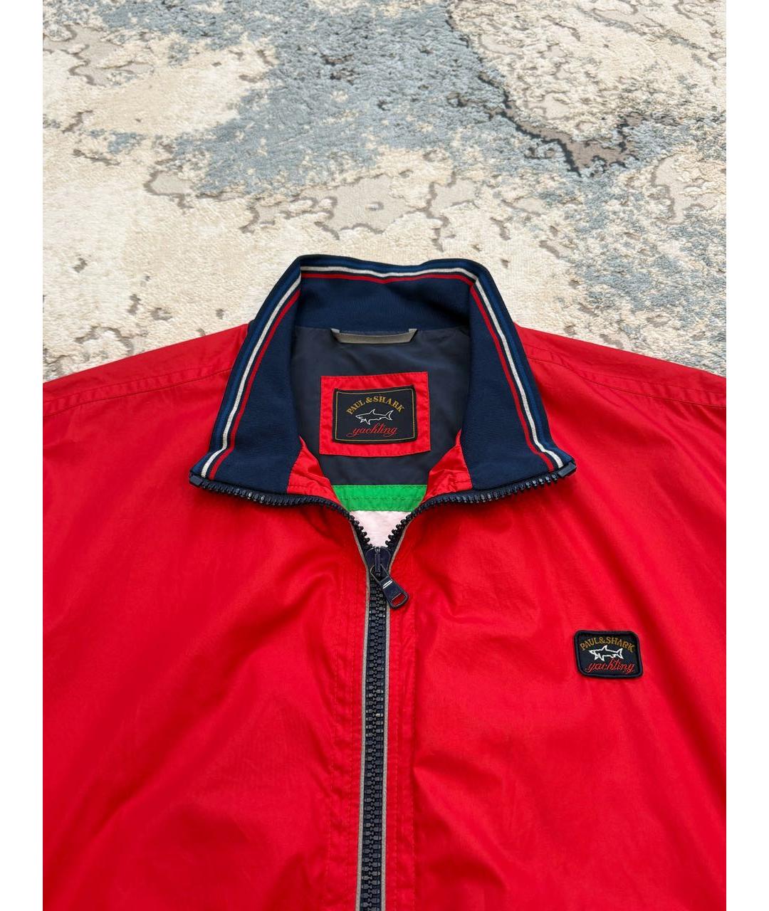 PAUL & SHARK Красная полиэстеровая куртка, фото 4