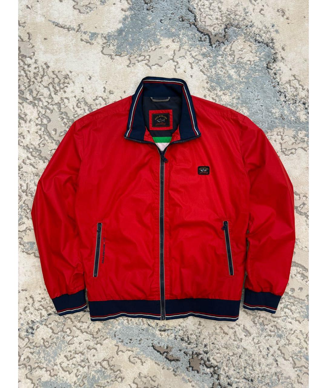 PAUL & SHARK Красная полиэстеровая куртка, фото 9