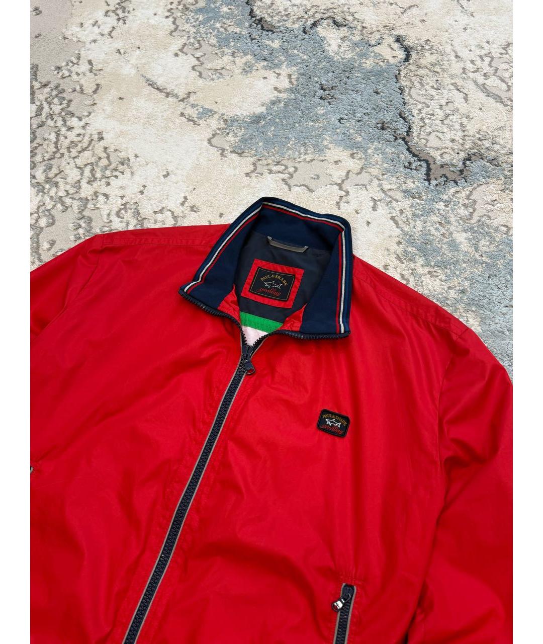 PAUL & SHARK Красная полиэстеровая куртка, фото 5