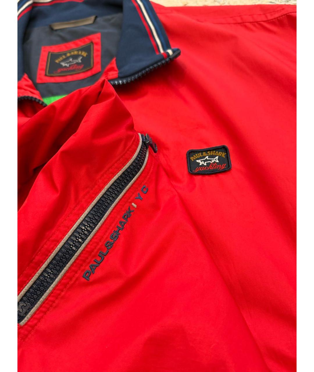 PAUL & SHARK Красная полиэстеровая куртка, фото 3
