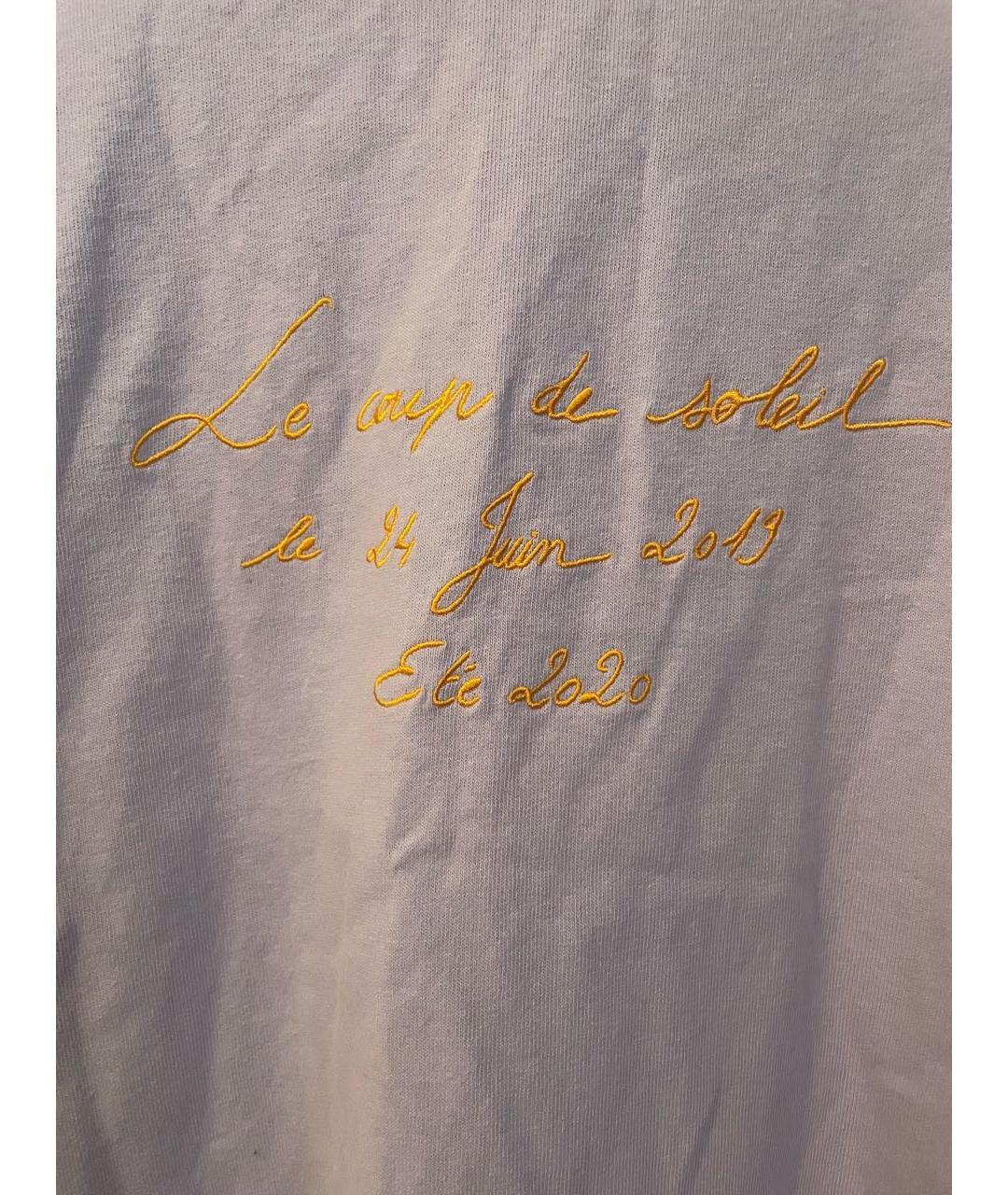 JACQUEMUS Фиолетовая хлопковая футболка, фото 3