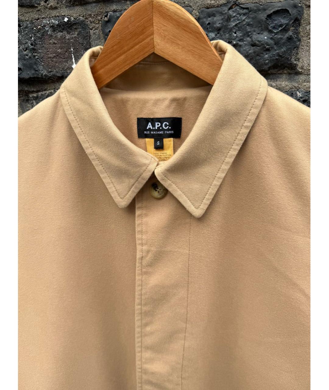 A.P.C. Бежевое хлопковое пальто, фото 2