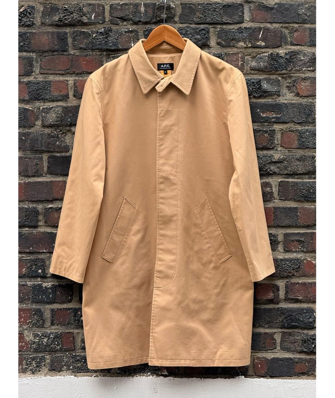 A.P.C. Бежевое хлопковое пальто, фото 9