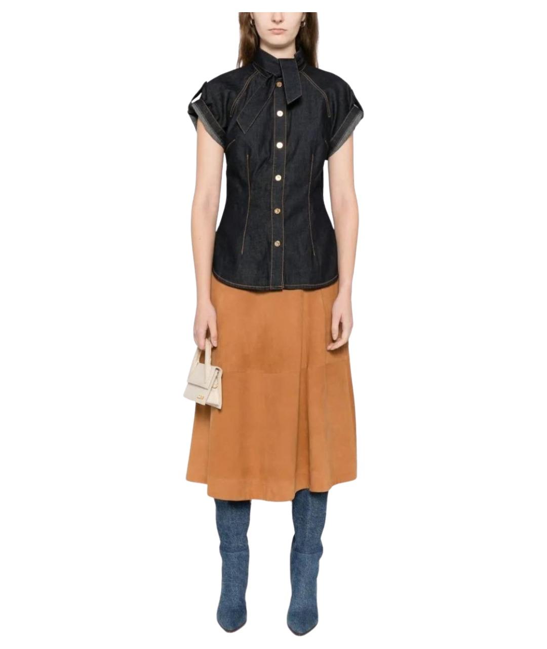 ZIMMERMANN Синяя хлопковая рубашка, фото 2