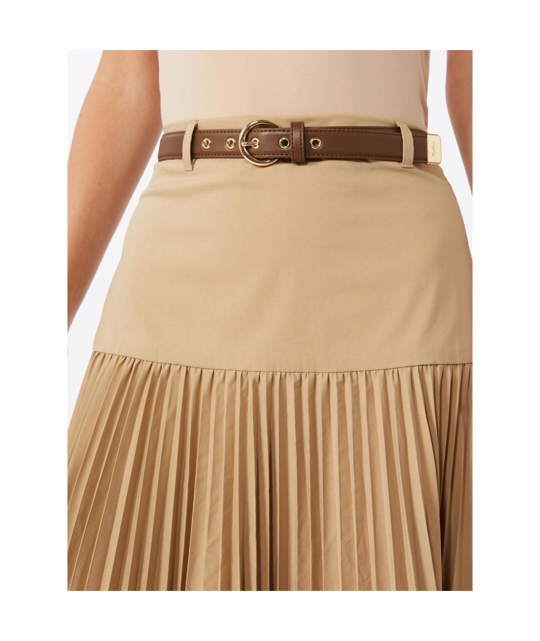 MAX MARA STUDIO Хлопковая юбка миди, фото 3