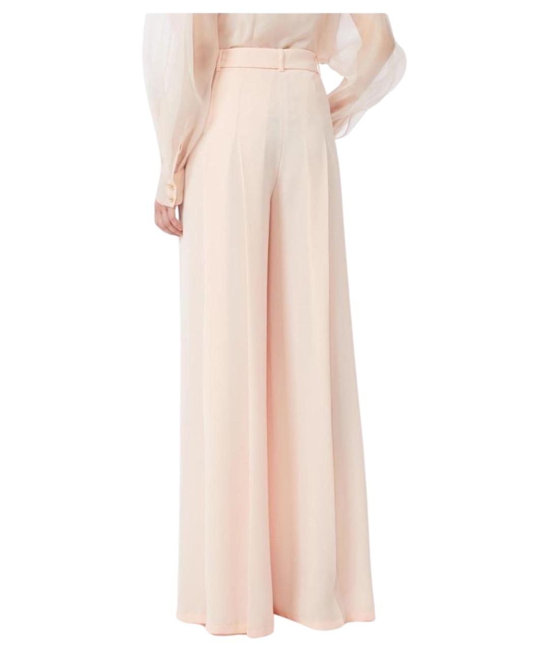 MAX MARA STUDIO Розовые прямые брюки, фото 2
