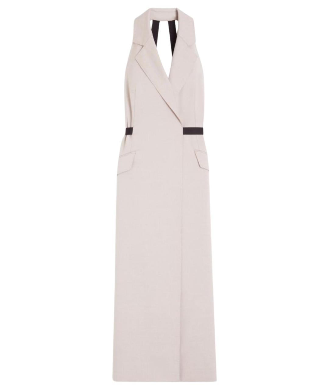 MAX MARA Бежевое хлопковое повседневное платье, фото 1