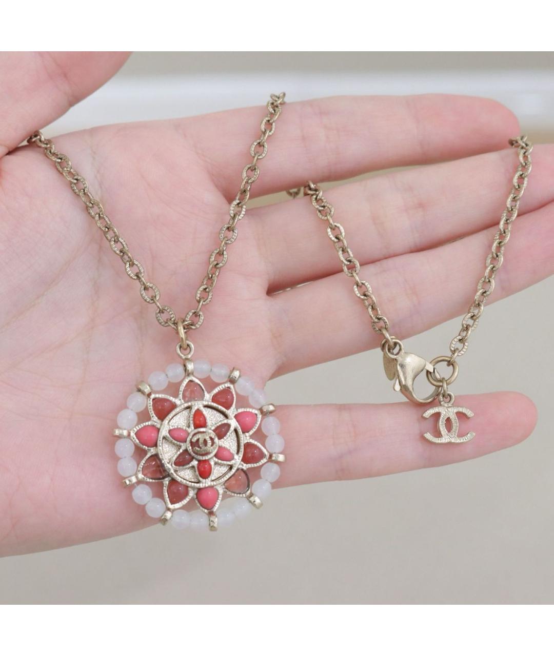 CHANEL Золотое металлическое колье, фото 9