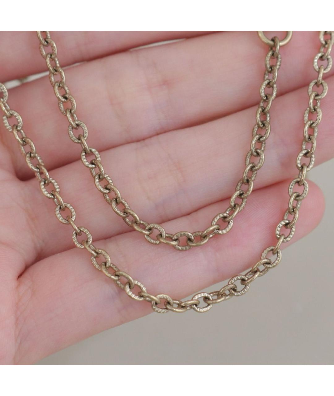 CHANEL Золотое металлическое колье, фото 8