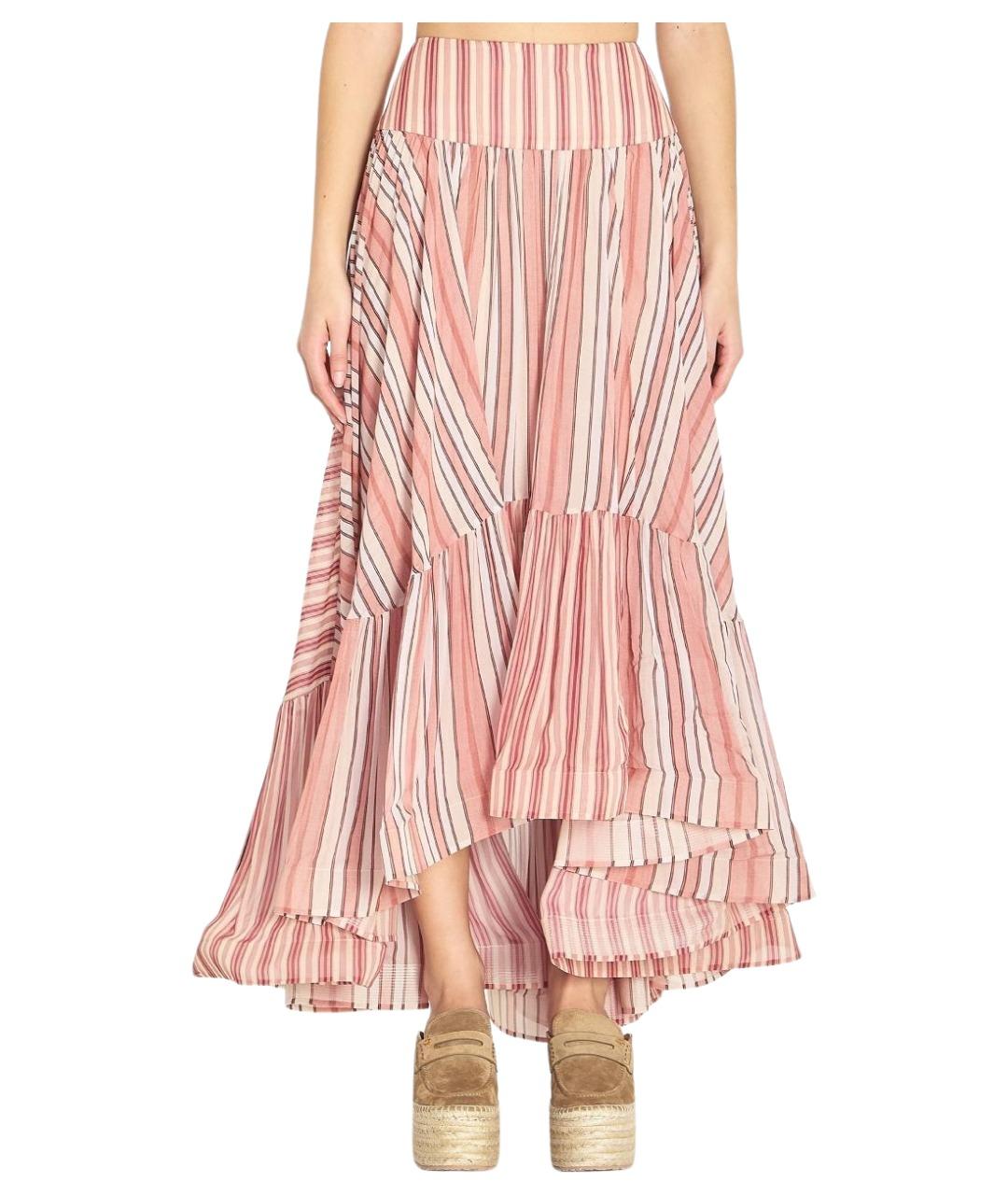 ZIMMERMANN Красная вискозная юбка макси, фото 1