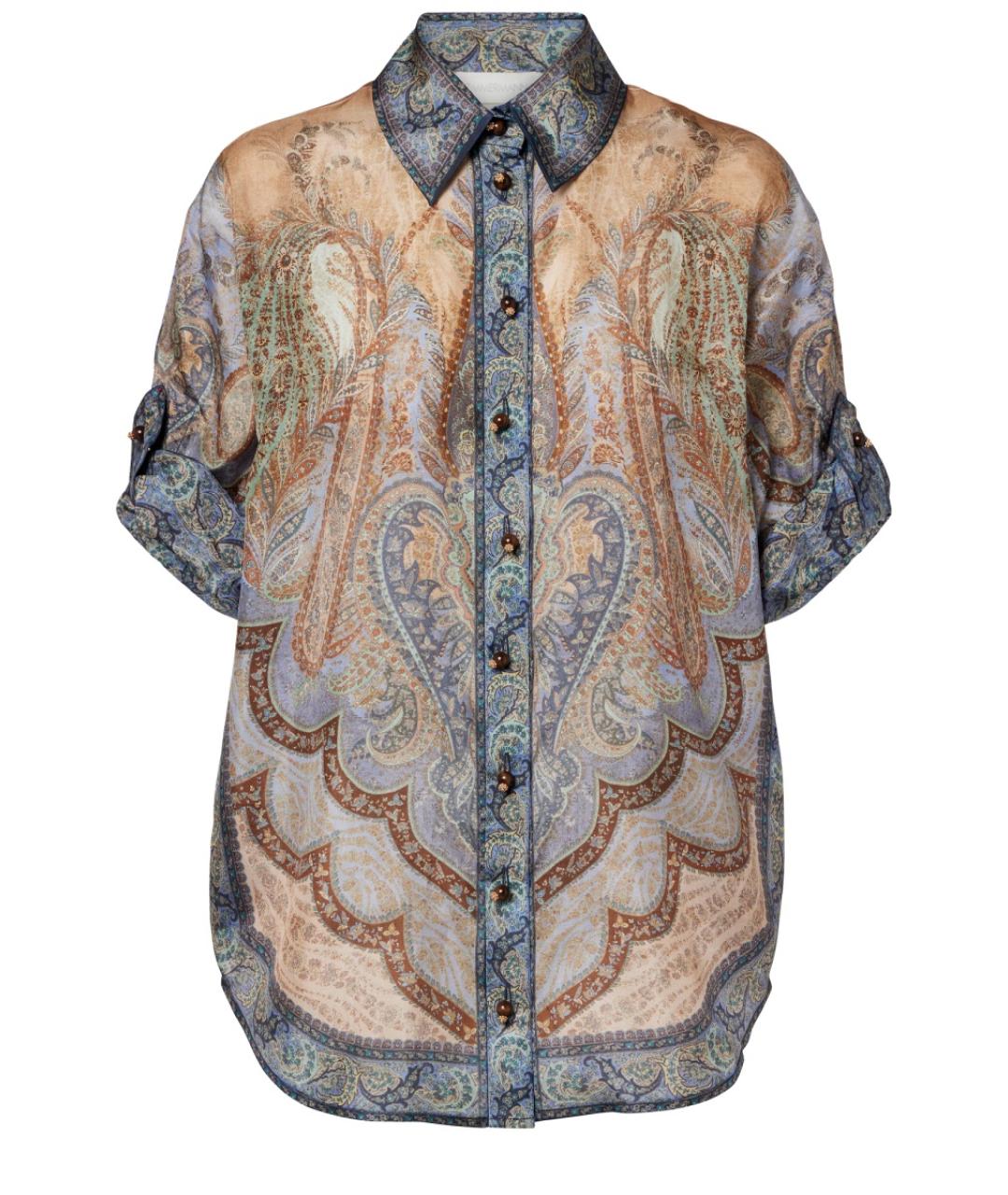 ZIMMERMANN Мульти шелковая рубашка, фото 1