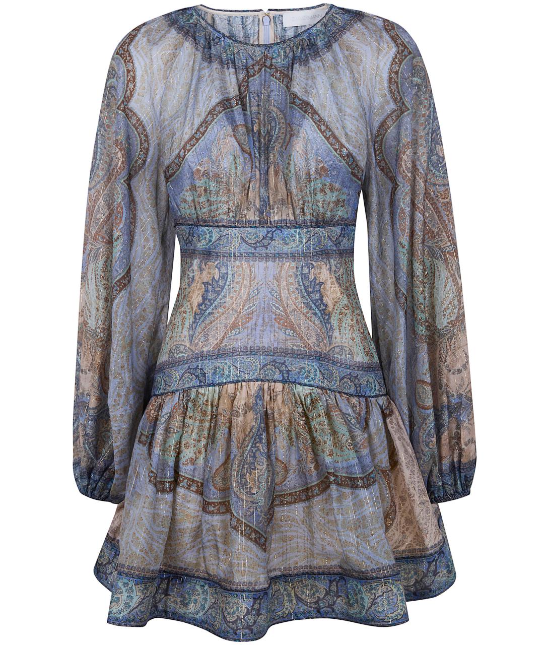 ZIMMERMANN Мульти шелковое повседневное платье, фото 4