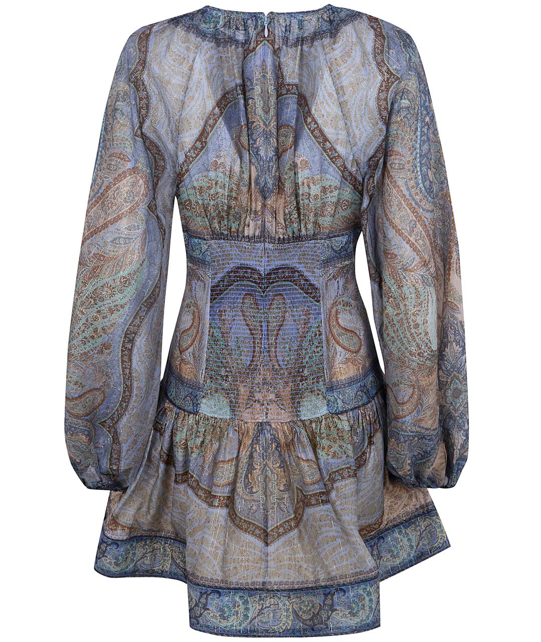 ZIMMERMANN Мульти шелковое повседневное платье, фото 5