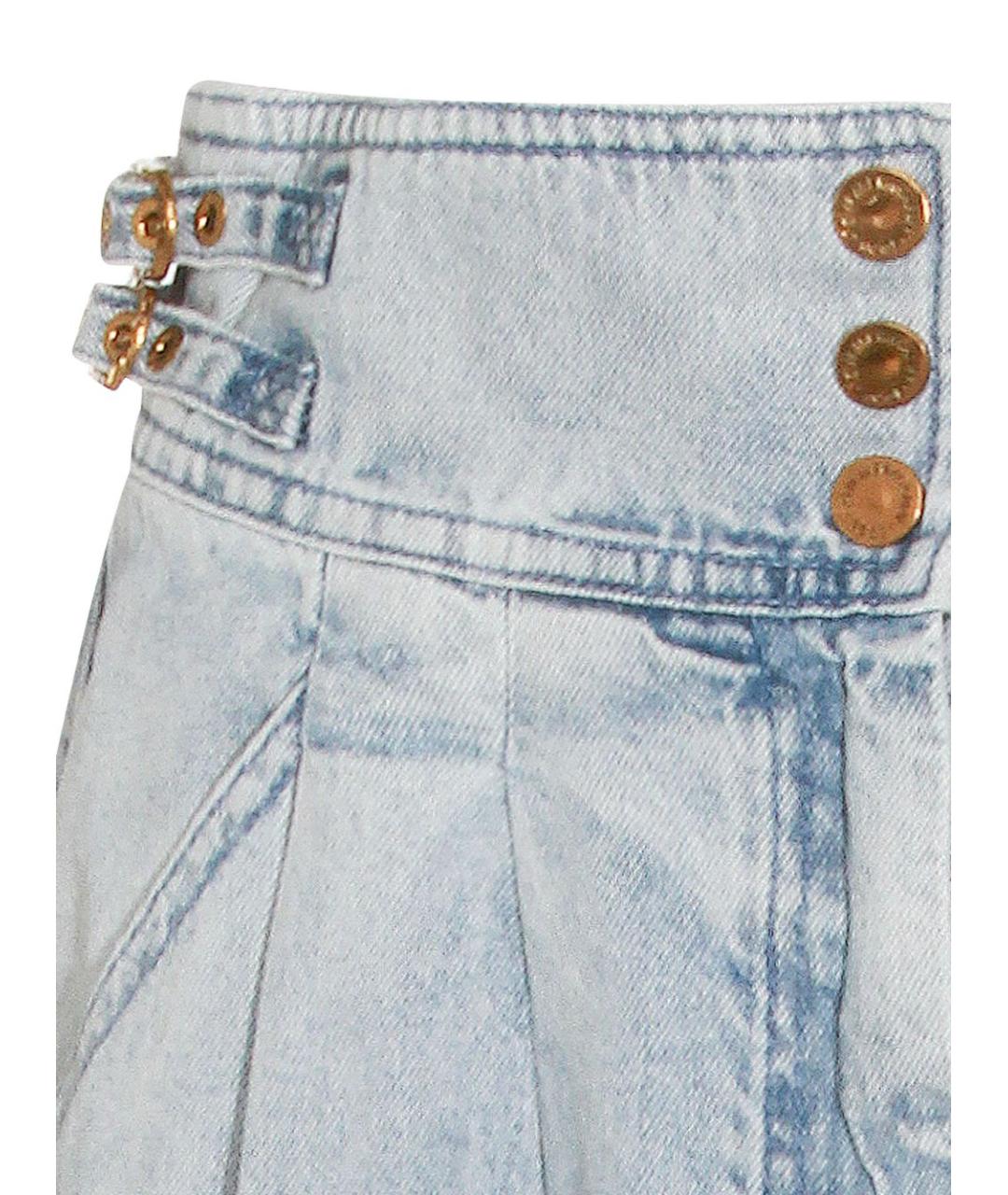 ZIMMERMANN Голубая хлопковая юбка миди, фото 2