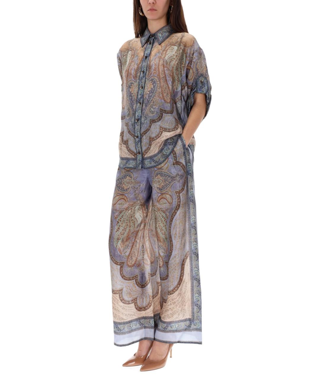 ZIMMERMANN Синяя шелковая рубашка, фото 2