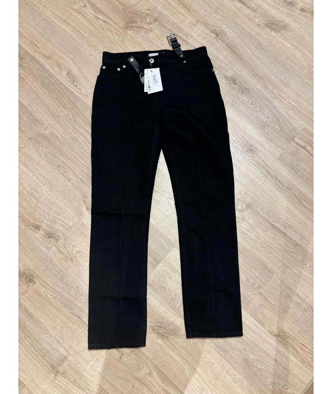 J.W.ANDERSON Черные хлопковые прямые джинсы, фото 5
