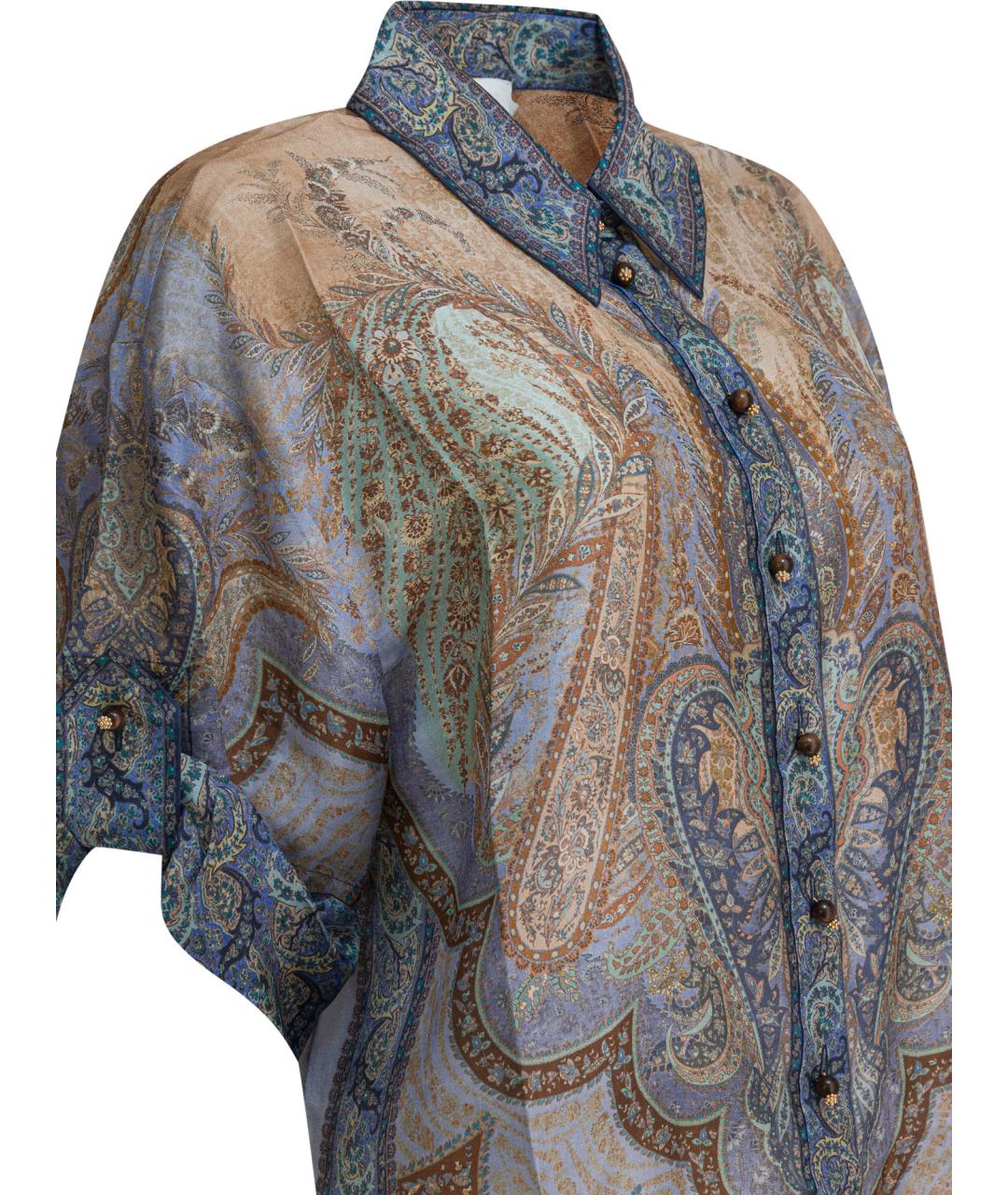 ZIMMERMANN Мульти шелковая рубашка, фото 3