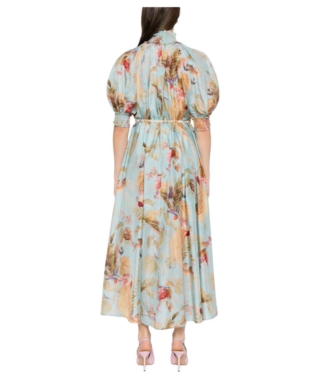 ZIMMERMANN Мульти шелковое повседневное платье, фото 3