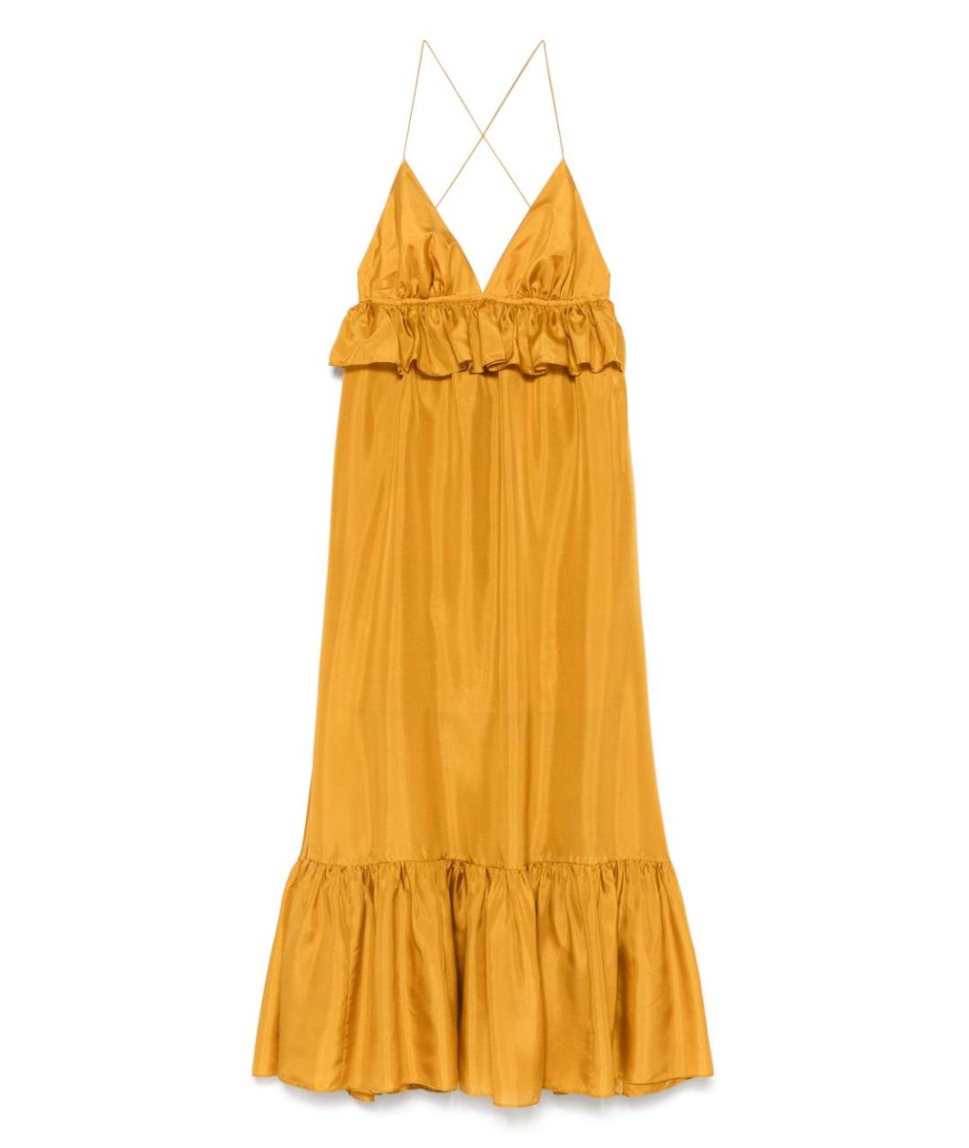 ZIMMERMANN Золотое повседневное платье, фото 1