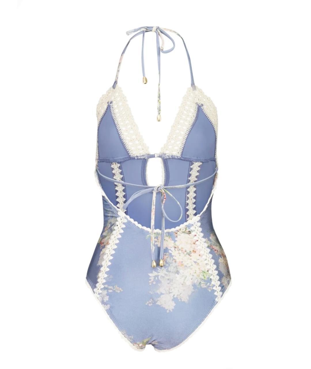 ZIMMERMANN Синий полиамидовый купальник, фото 3