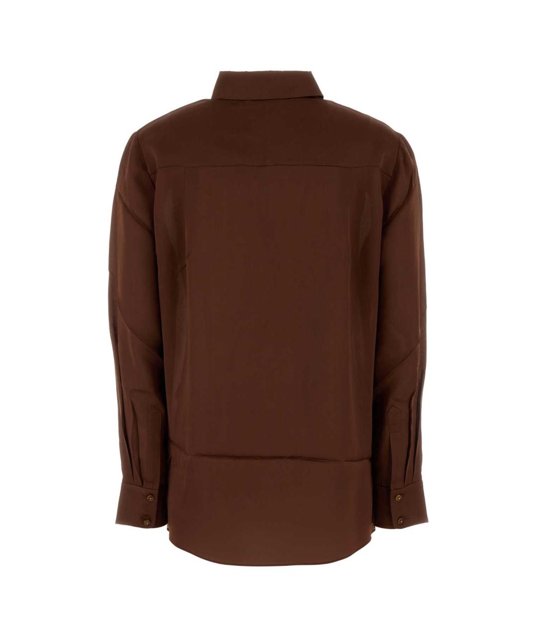 ZIMMERMANN Коричневая шелковая рубашка, фото 2