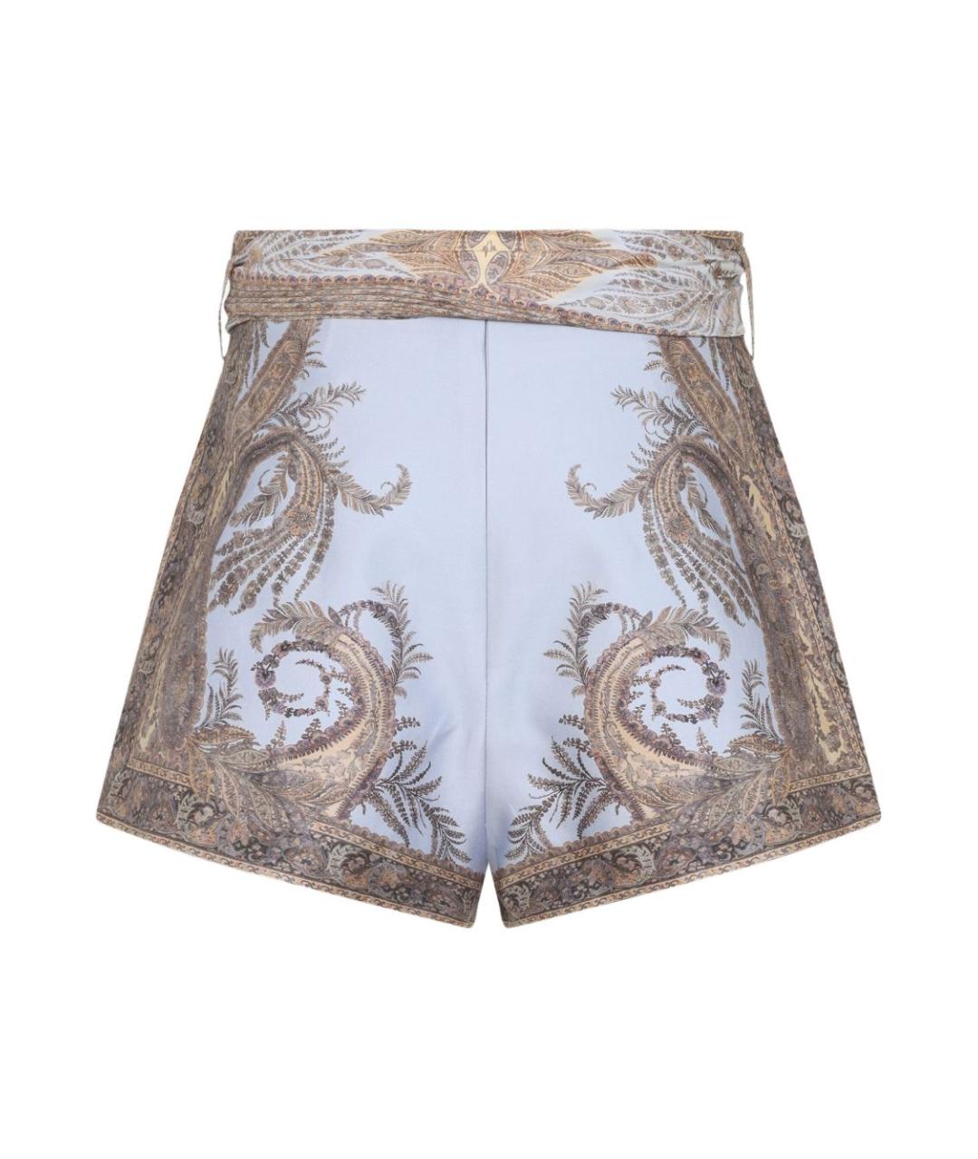ZIMMERMANN Мульти шелковые шорты, фото 3
