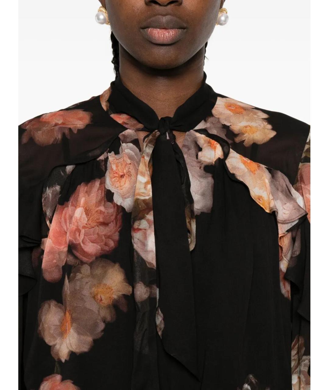 ZIMMERMANN Черная вискозная рубашка, фото 3