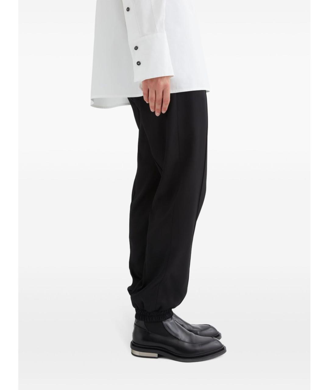 JIL SANDER Черные прямые брюки, фото 4