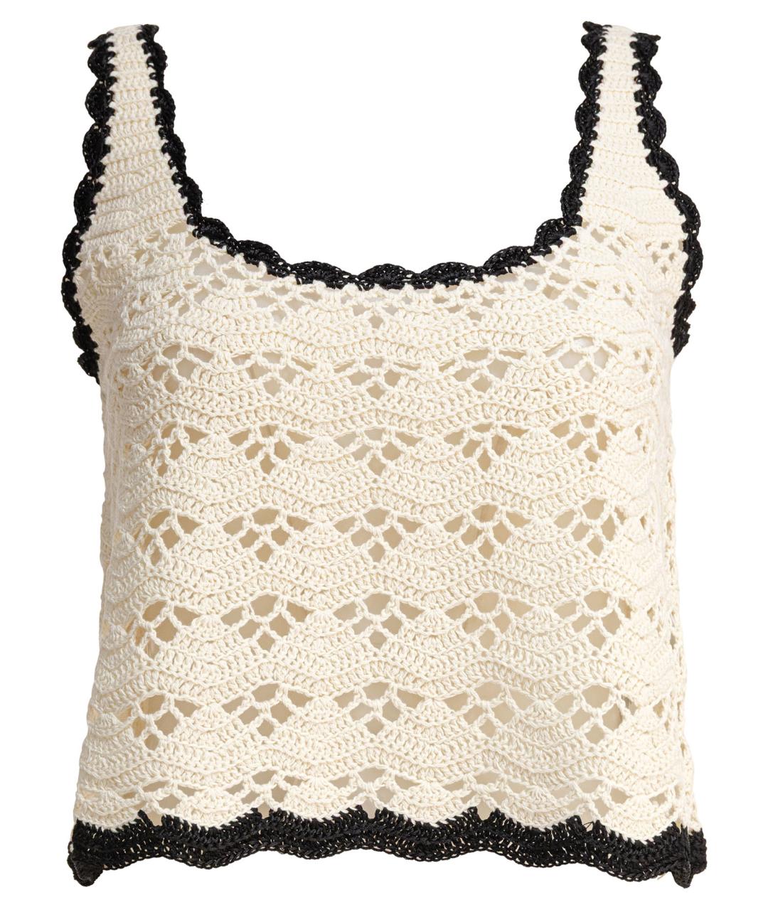 ZIMMERMANN Бежевая хлопковая майка, фото 1