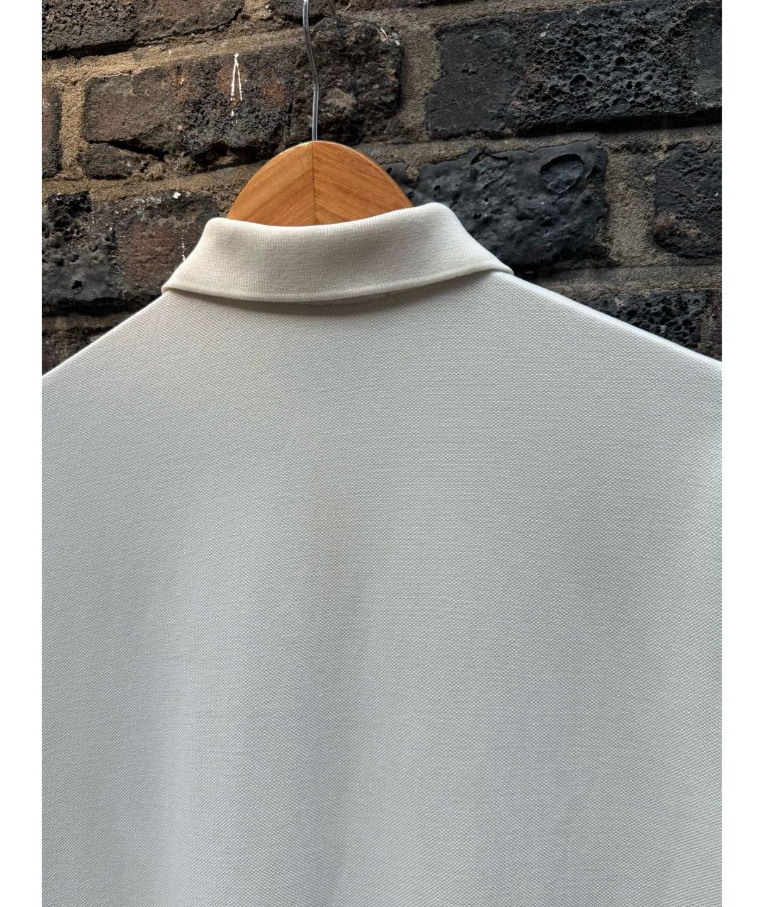 POLO RALPH LAUREN Белое хлопковое поло с коротким рукавом, фото 8