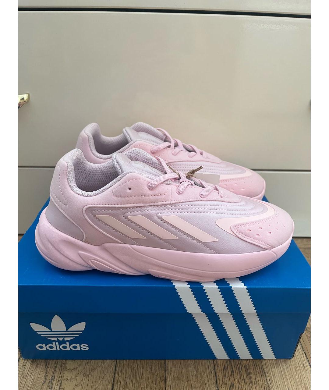 ADIDAS Розовые синтетические кеды, фото 9