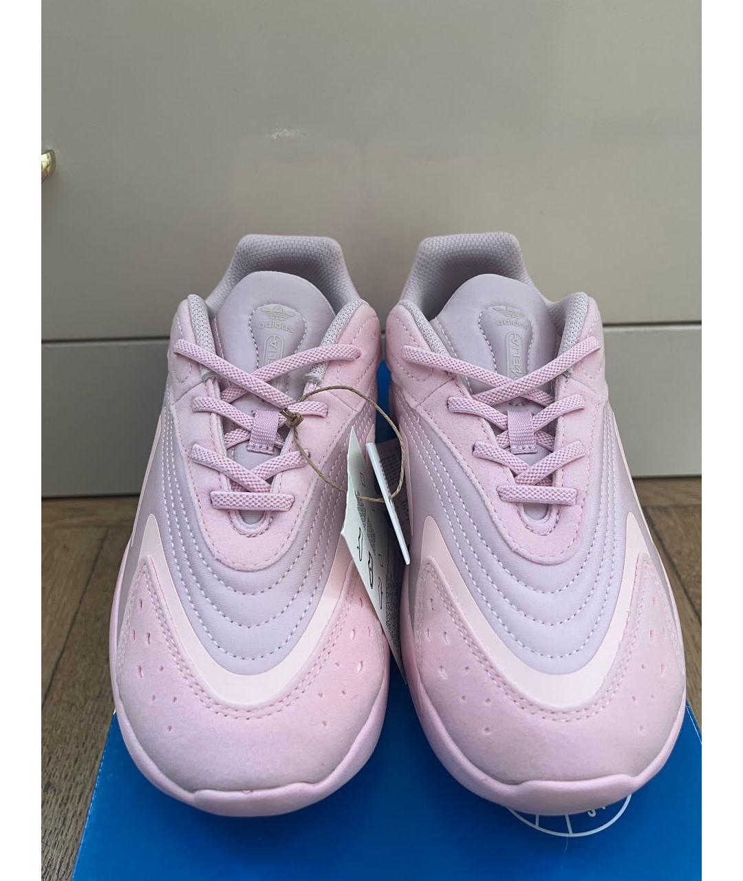 ADIDAS Розовые синтетические кеды, фото 2