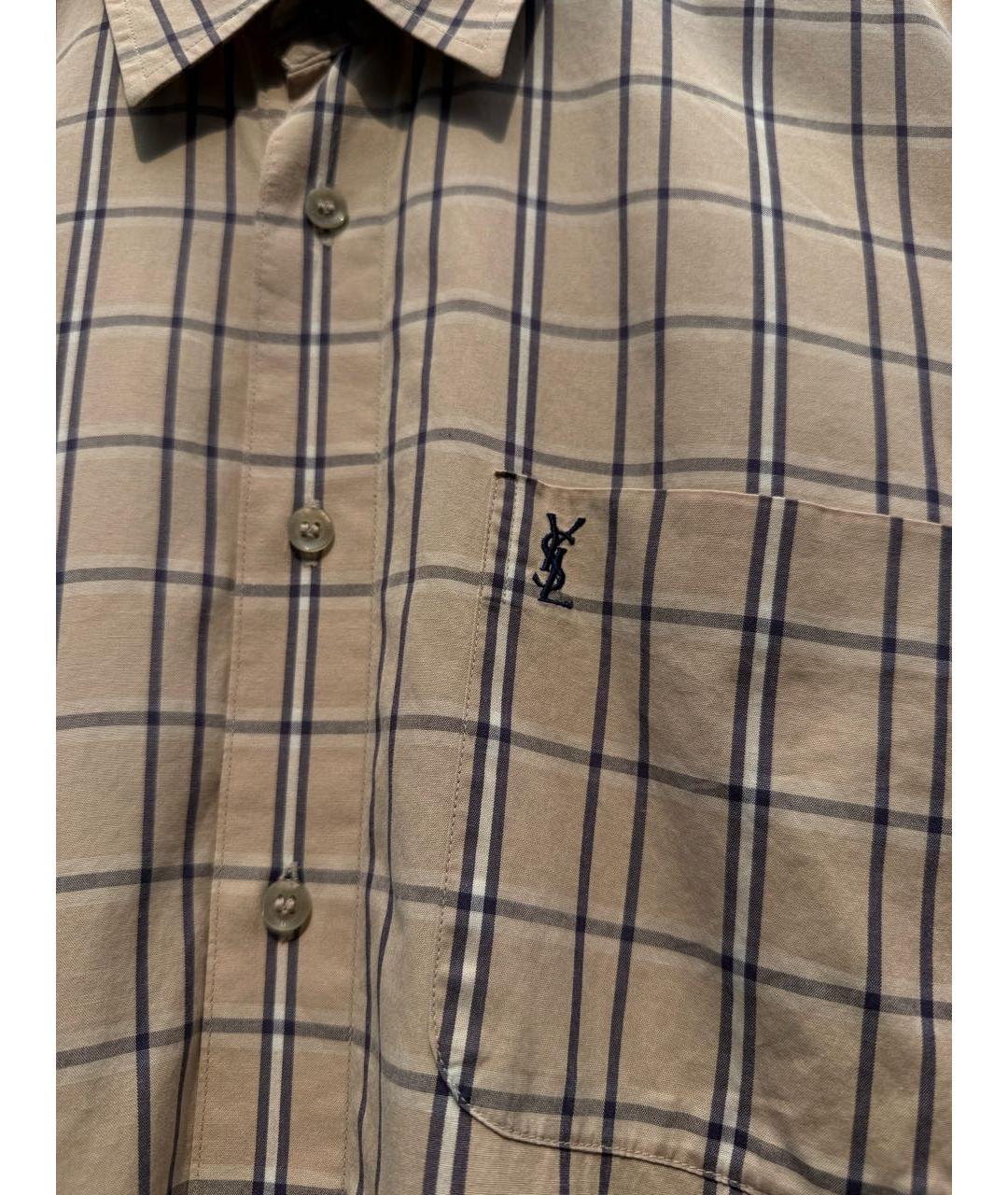 SAINT LAURENT Мульти хлопковая кэжуал рубашка, фото 4