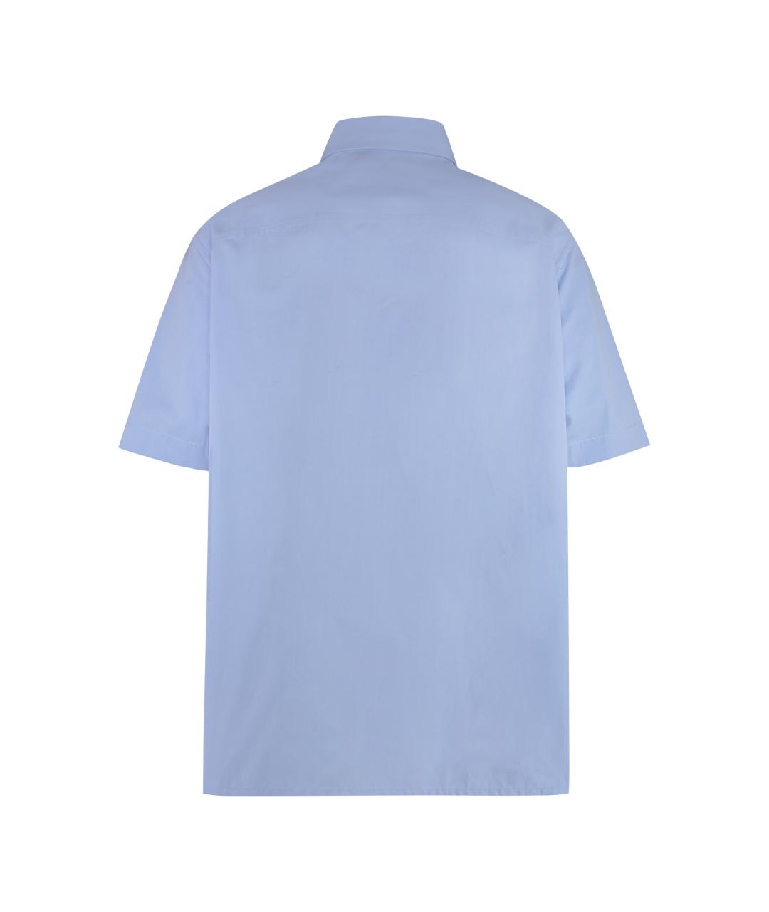 GUCCI Голубая хлопковая кэжуал рубашка, фото 2