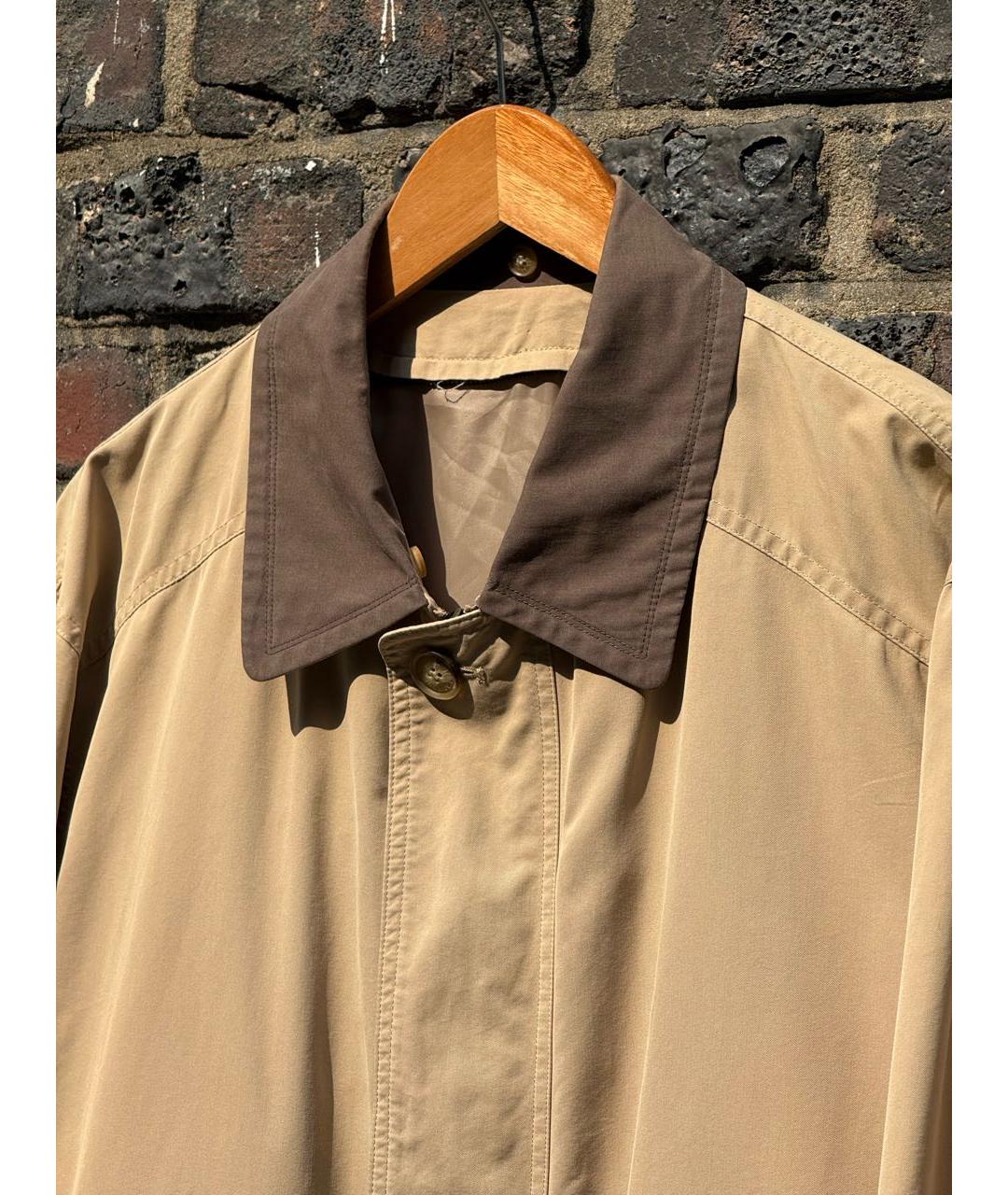 SAINT LAURENT Бежевая хлопковая куртка, фото 2