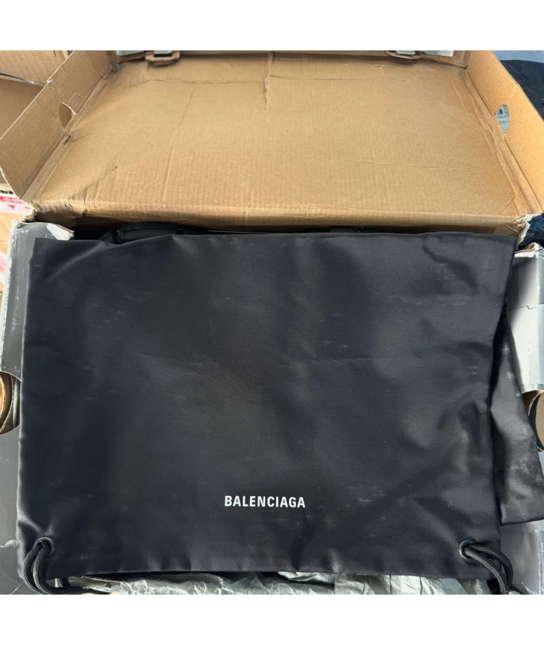 BALENCIAGA Черные текстильные высокие кроссовки / кеды, фото 5