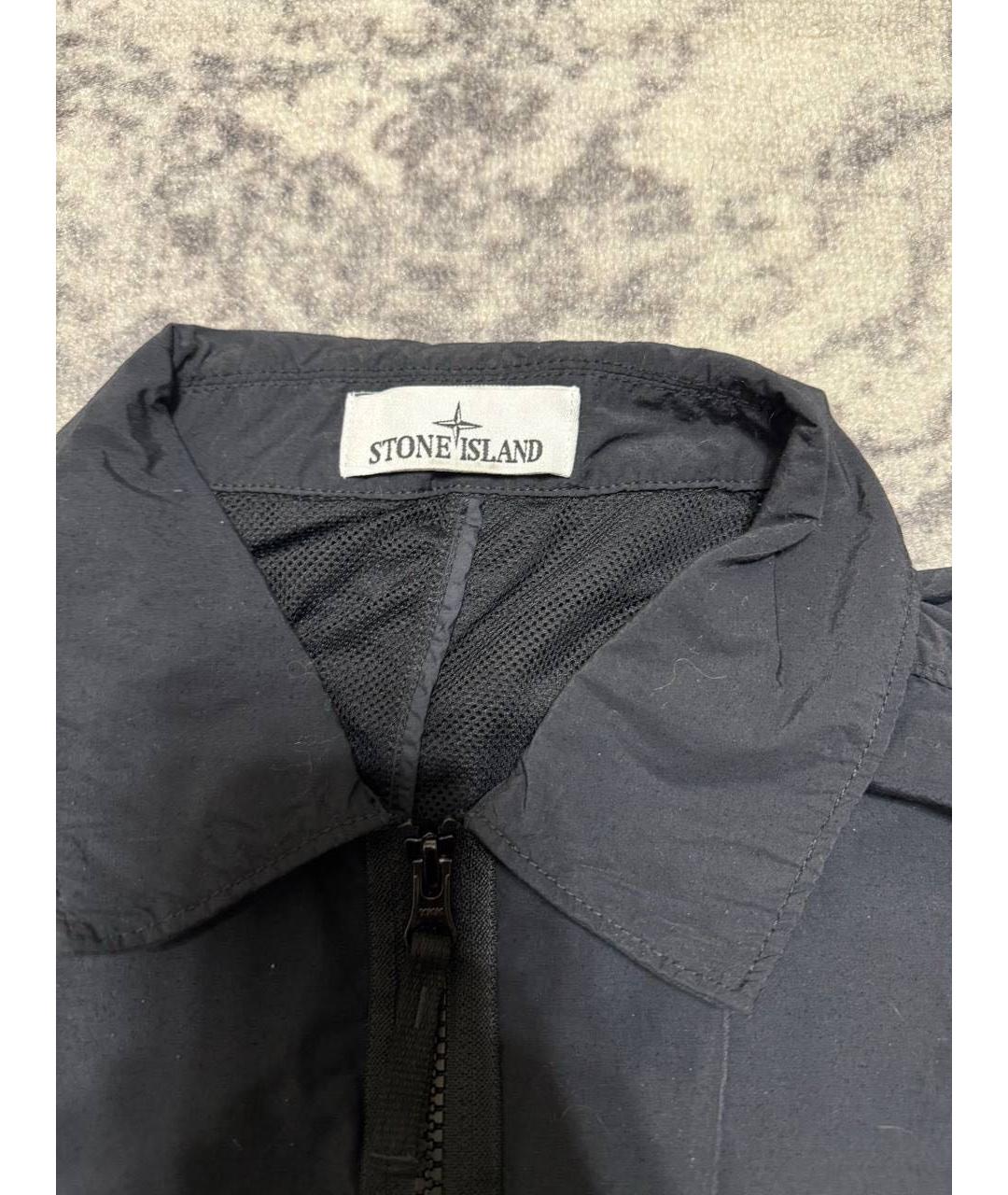 STONE ISLAND Черная полиамидовая куртка, фото 3