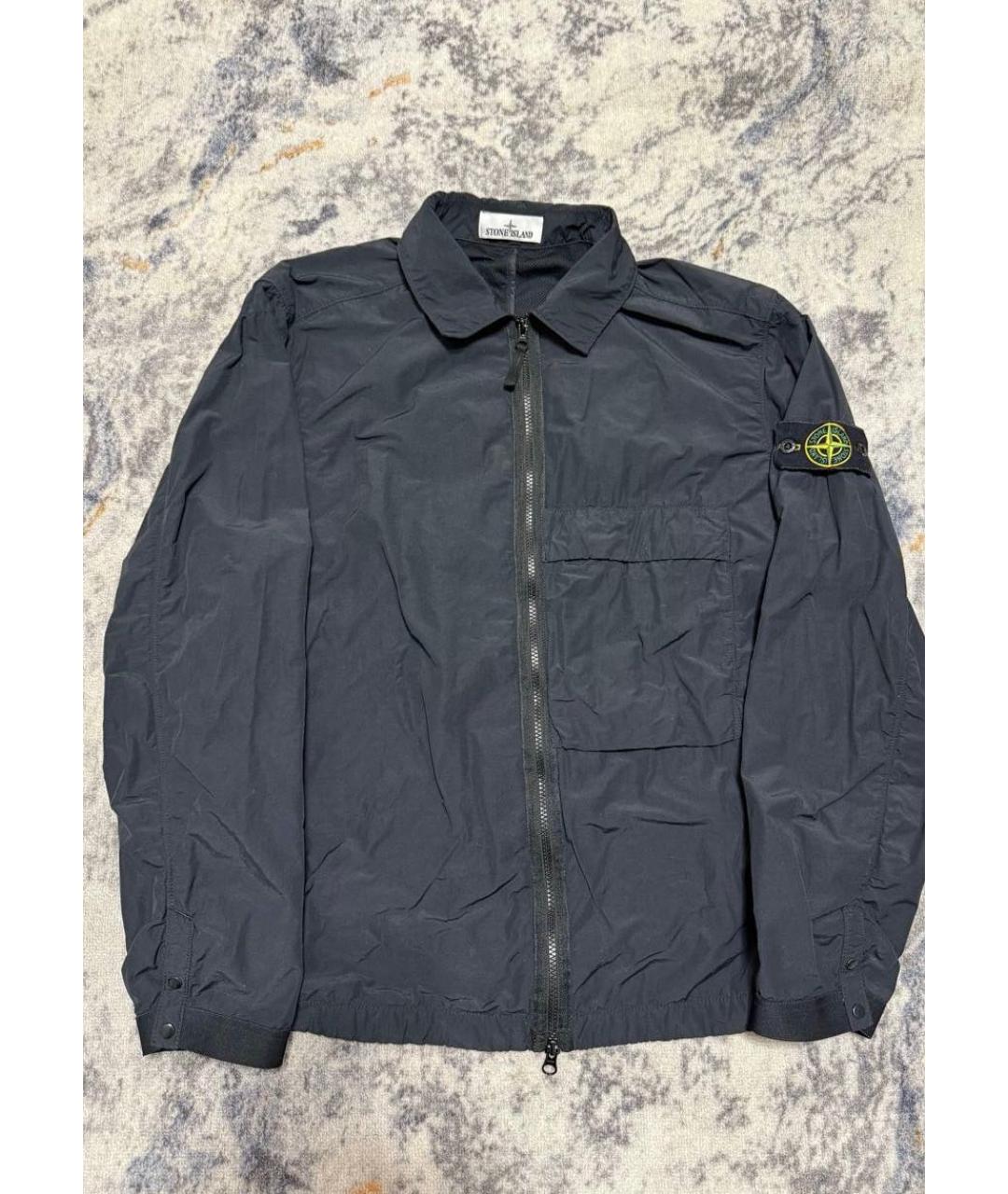 STONE ISLAND Черная полиамидовая куртка, фото 9