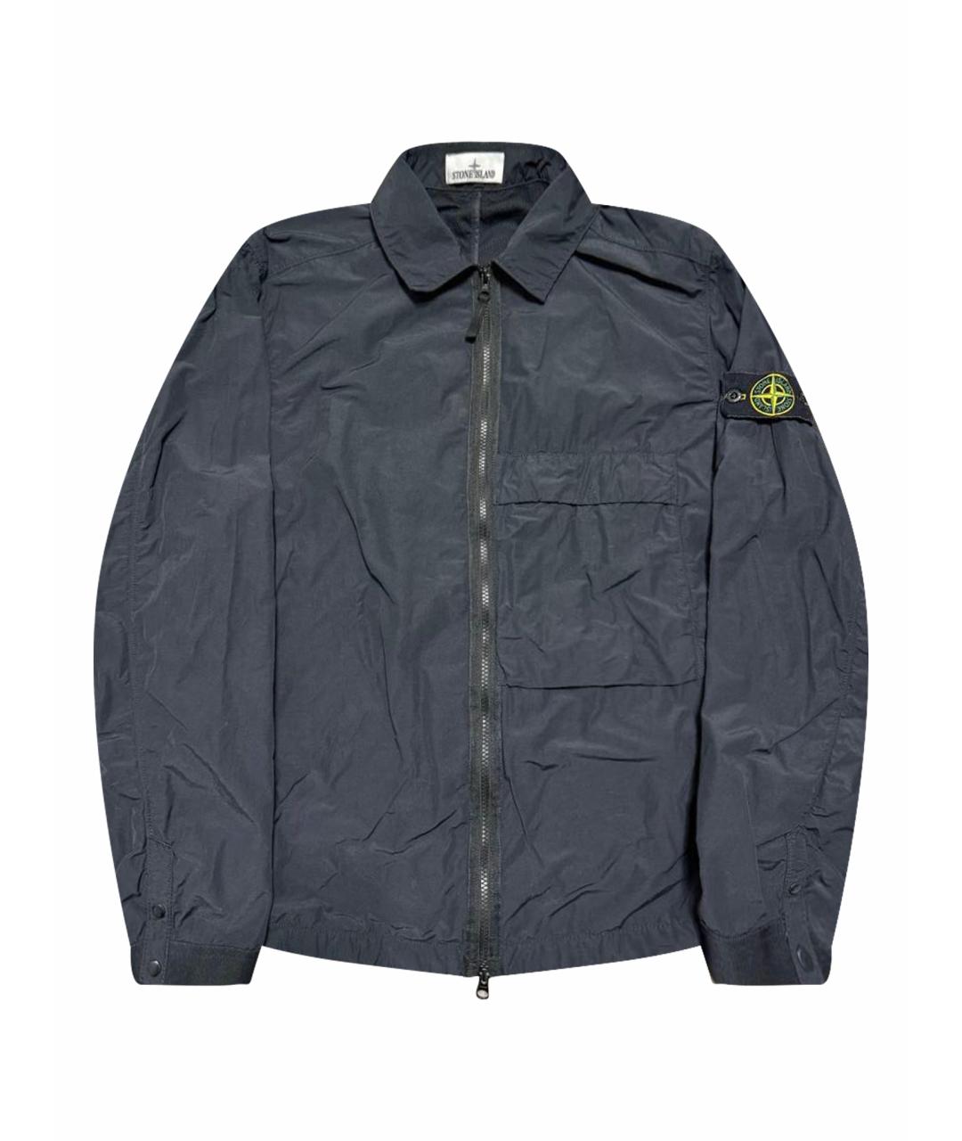 STONE ISLAND Черная полиамидовая куртка, фото 1