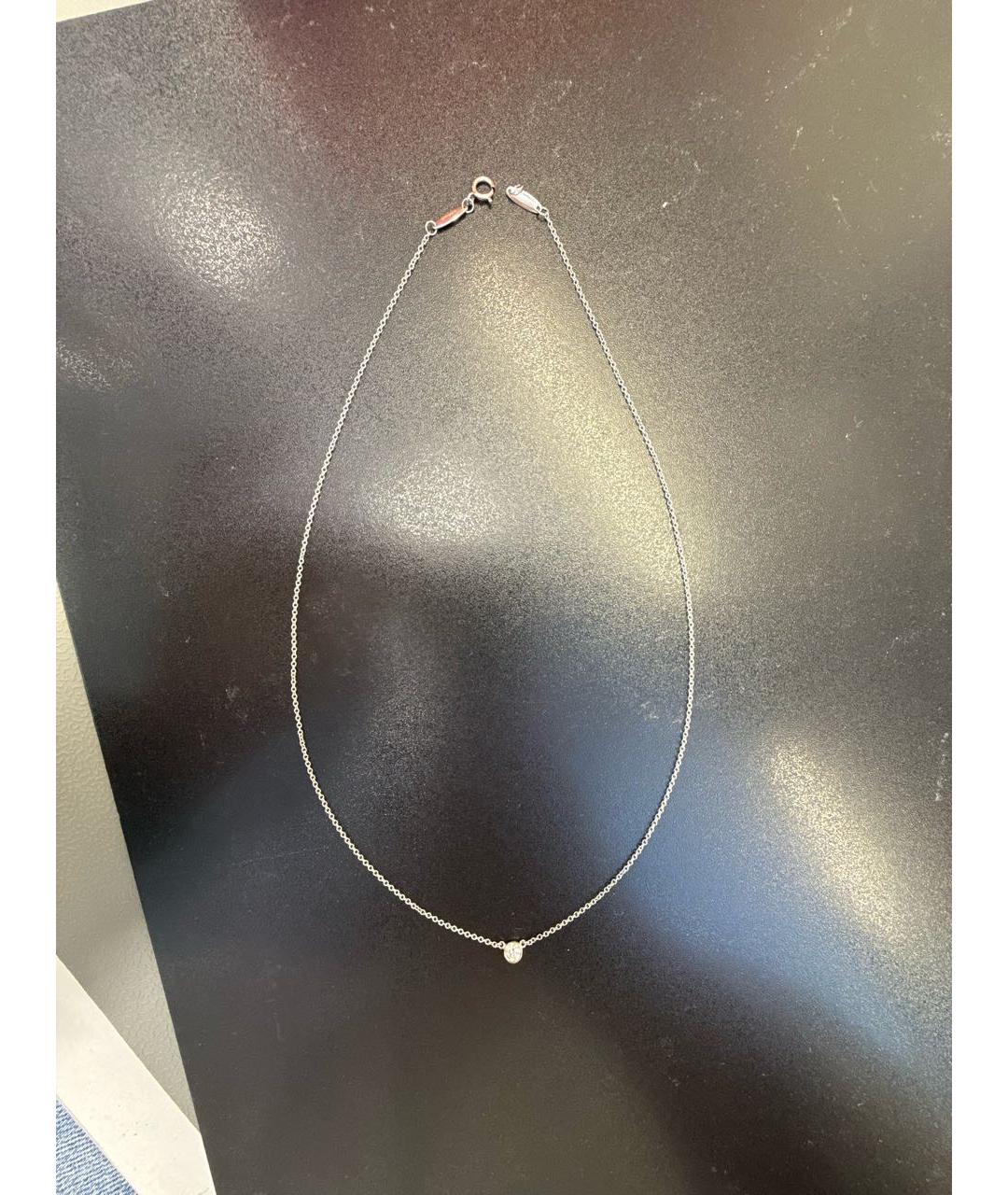 TIFFANY&CO Серебряное платиновое колье, фото 7