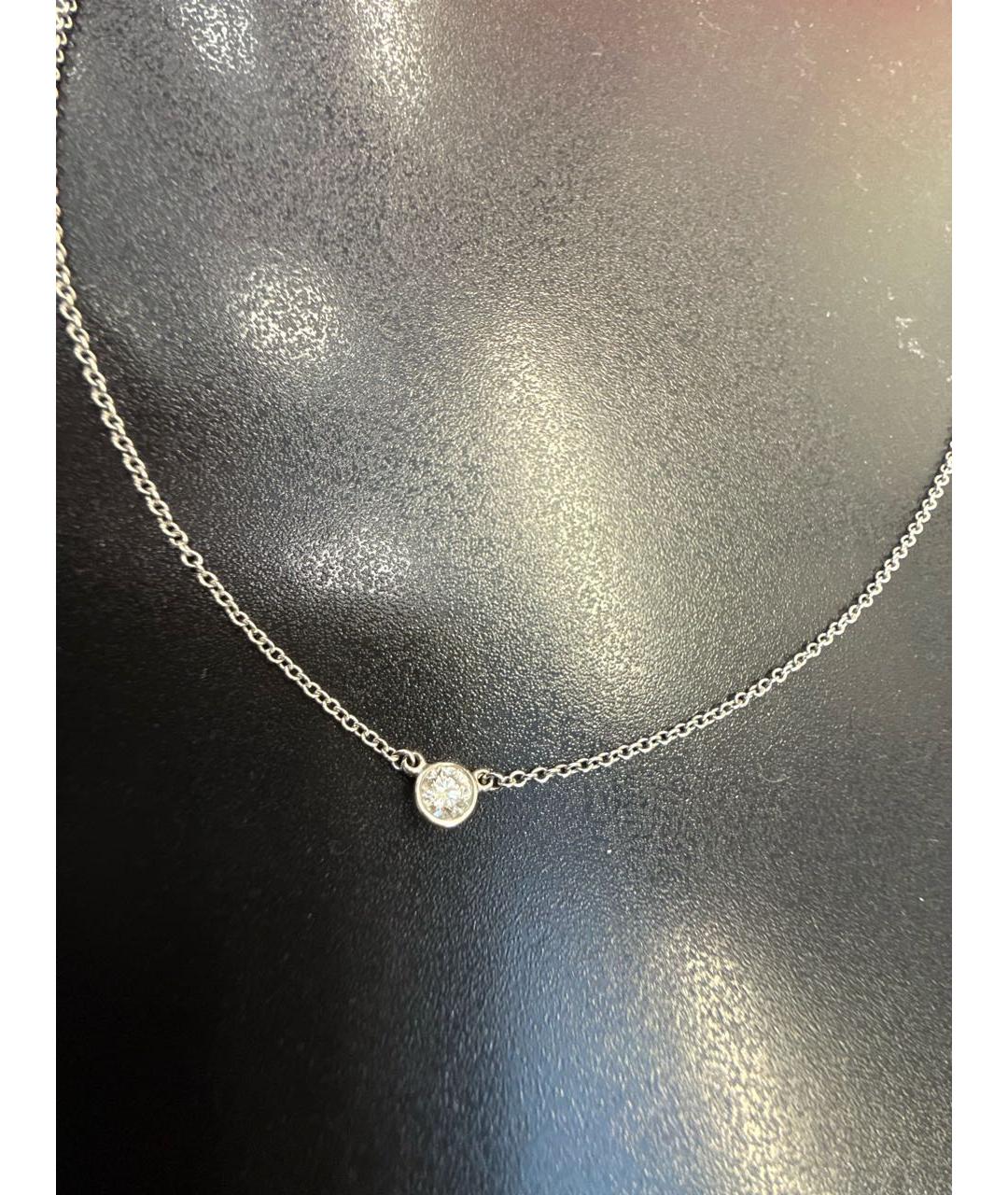 TIFFANY&CO Серебряное платиновое колье, фото 2