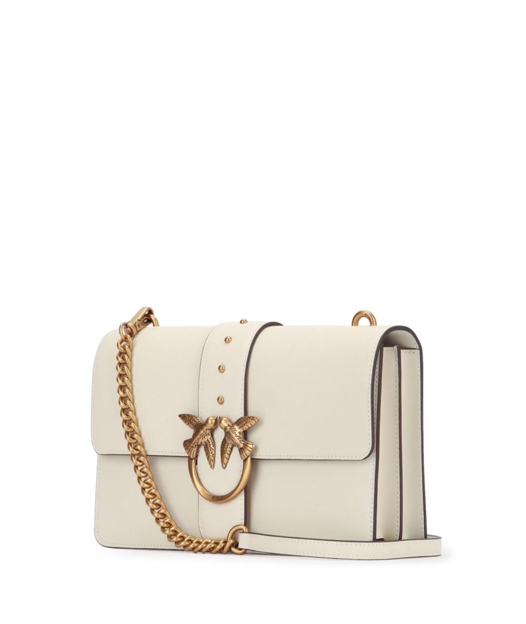 PINKO Белая кожаная сумка через плечо, фото 2