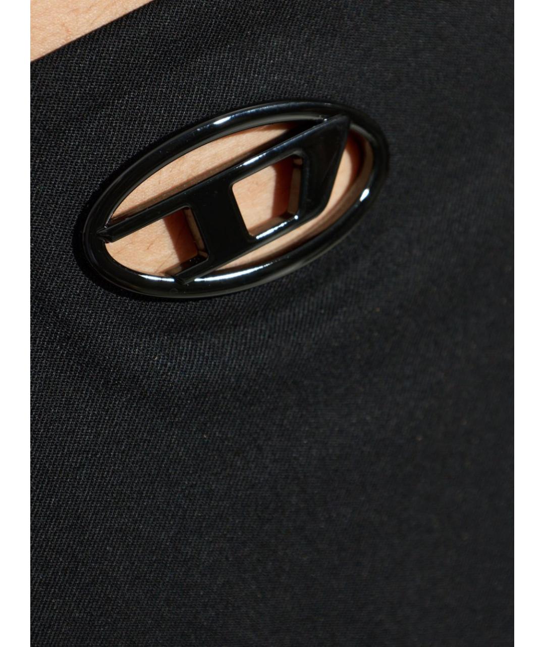 DIESEL Черная шерстяная юбка-шорты, фото 3