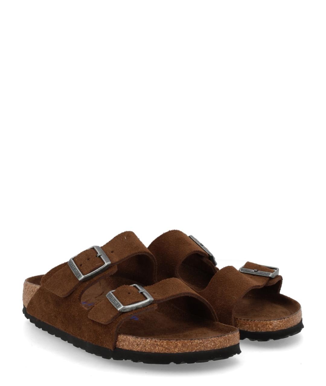 BIRKENSTOCK Коричневые замшевые сандалии, фото 2